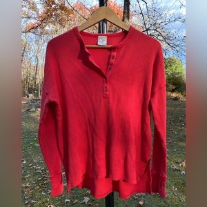 Aerie Waffle Henley Size M